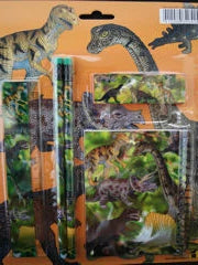 Dinosaur School Stationery Set - 5 pieces