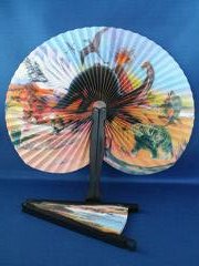 Dinosaur Fold-Away Paper Fan