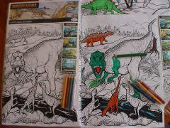 Dinosaur Poster Colouring Set