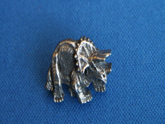 Triceratops Badge Pin