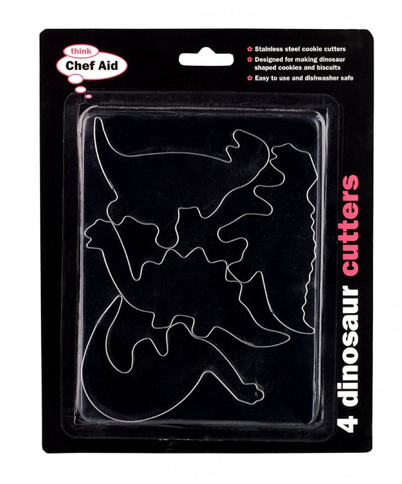 Dinosaur Cookie Cutters - 4 Pieces