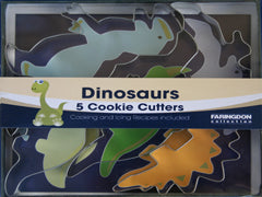 Dinosaur Cookie Cutters - 5 Piece Boxed Set