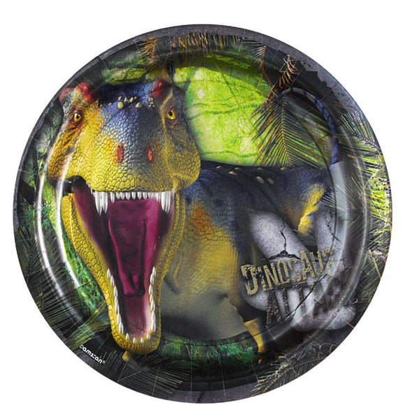 Dinosaur Attack Party Plates  23cm