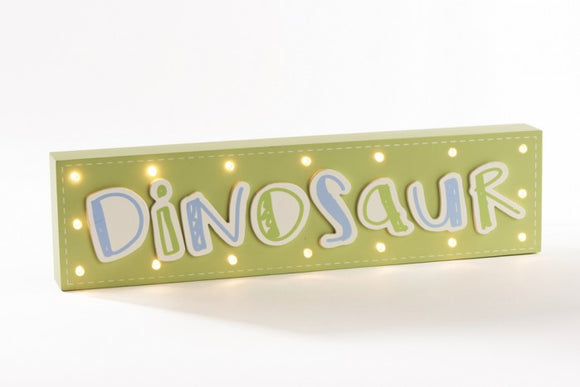 Dinosaur Wooden LED Light Block
