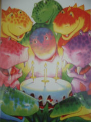 Dinosaur Party Birthday Card