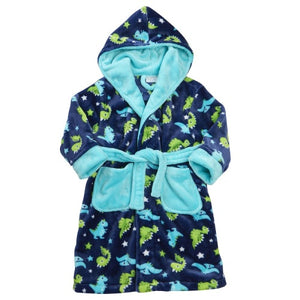 Dinosaur Hooded Dressing Gow