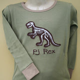 Glow-in-the-Dark PJ Rex Pyjamas Age 2/3