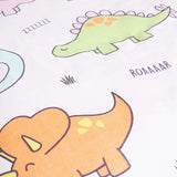 Dinosaur Pastel Duvet Cover Set - Single