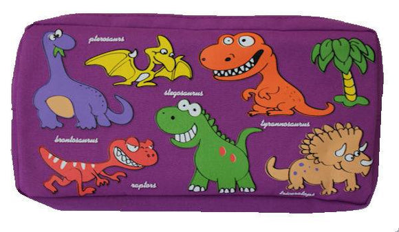Dinosaur Fabric Double Sided Pencil Case