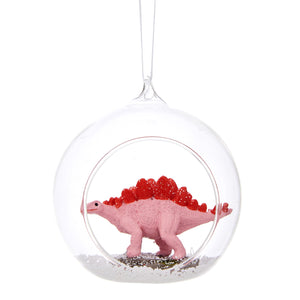 Stegosaurus Glass Open Bauble