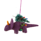 Triceratops Felt Christmas Tree Decoration