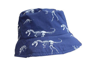 Dinosaur Skeleton Reversible Bucket Hat