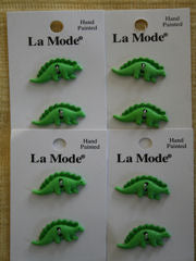 Stegosaurus Buttons - 2 Buttons