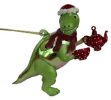 Tea-rex Glass Christmas Tree Decoration