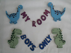 Cute Dinosaur Wall Sign