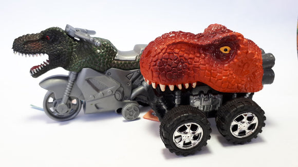 Dinosaur Wild Riders - T-rex Motorbike and Car