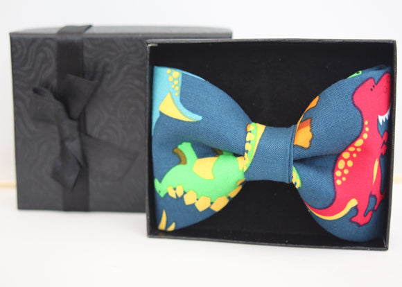 Dinosaur Clip On  Bow Tie - ADULT