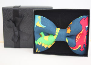 Dinosaur Clip On  Bow Tie - CHILD