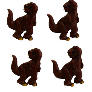 Dinosaur Buttons - Brown T-rex  20mm