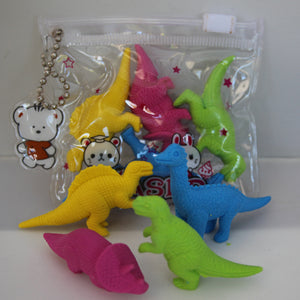 3D Dinosaur Eraser Set