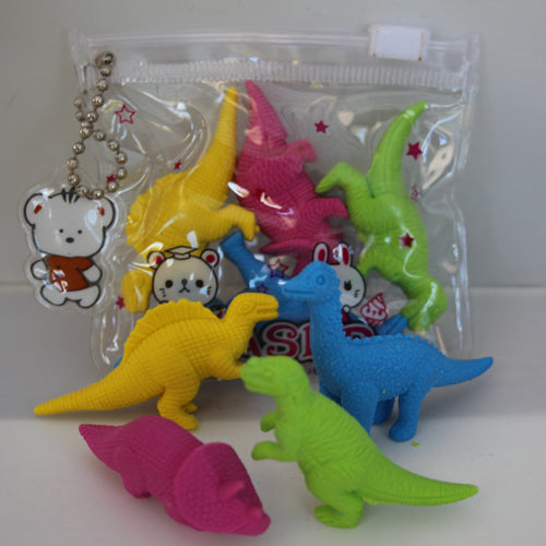 3D Dinosaur Eraser Set