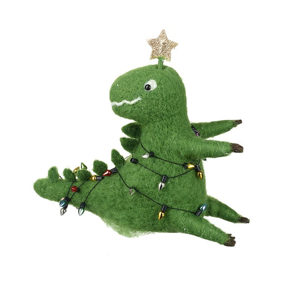 Felt T-rex Tree Ornament