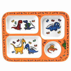 Dinosaur Sectioned Food Plate