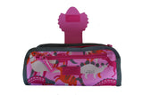 Pink Dinosaur Fabric Roll Pencil Case