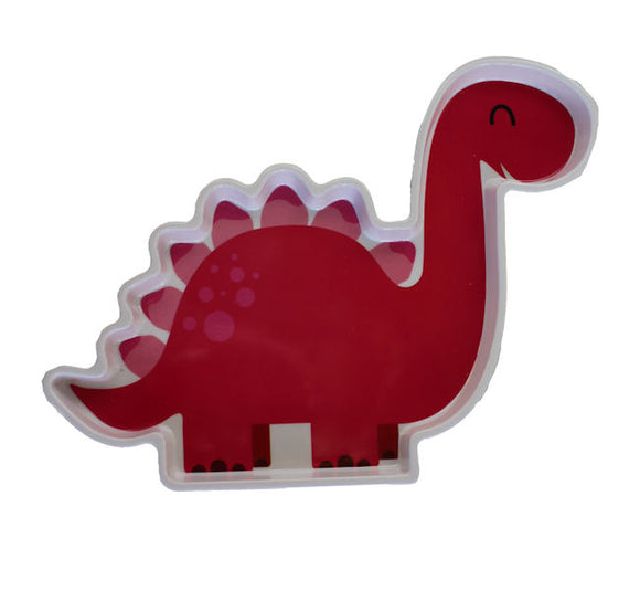 Pink Diplodocus Melamine Plate